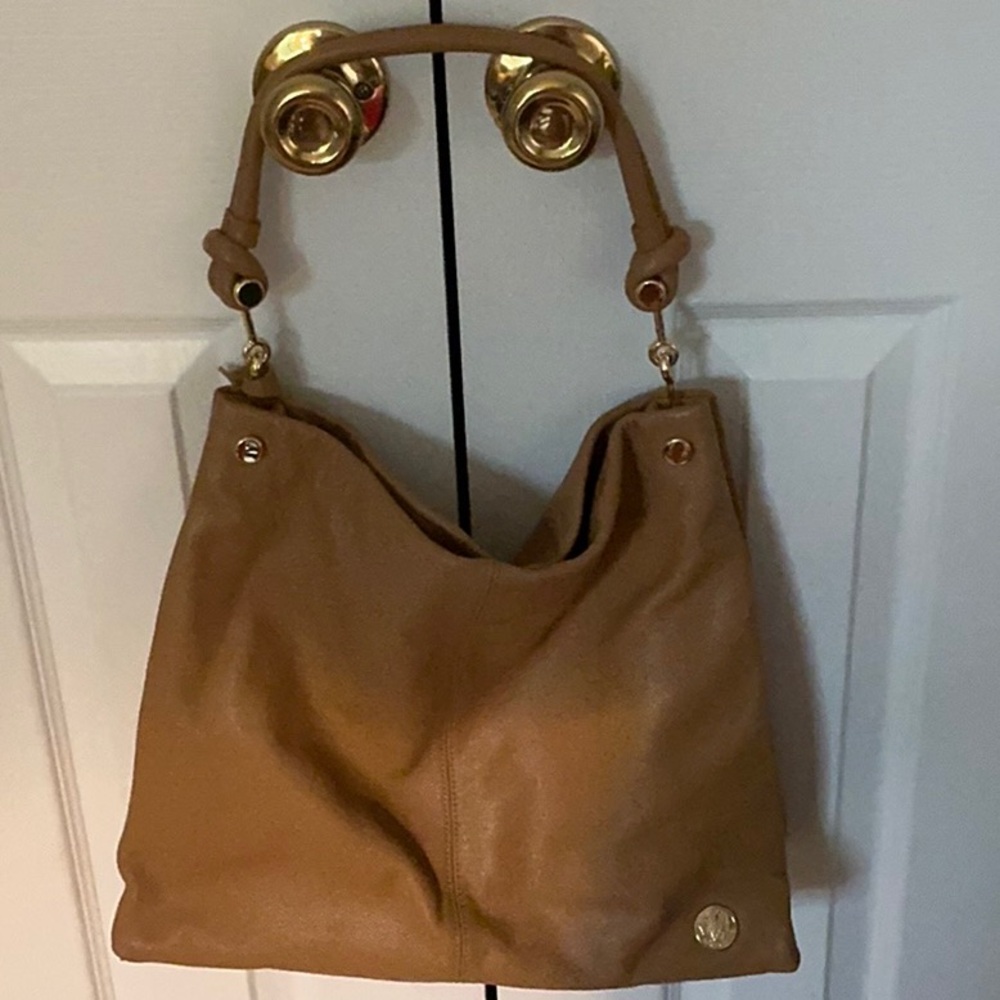 Vince Camuto Tan Shoulder Bag with Slouchy Design